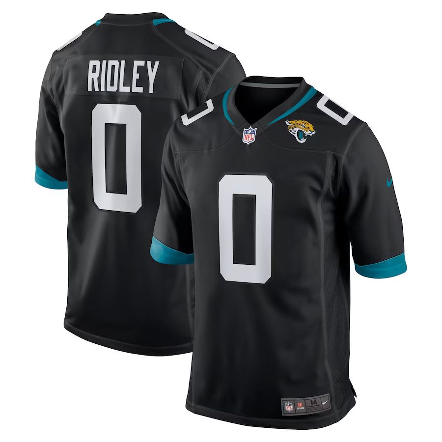 Men Jacksonville Jaguars #0 Calvin Ridley Nike Black Game NFL Jersey
